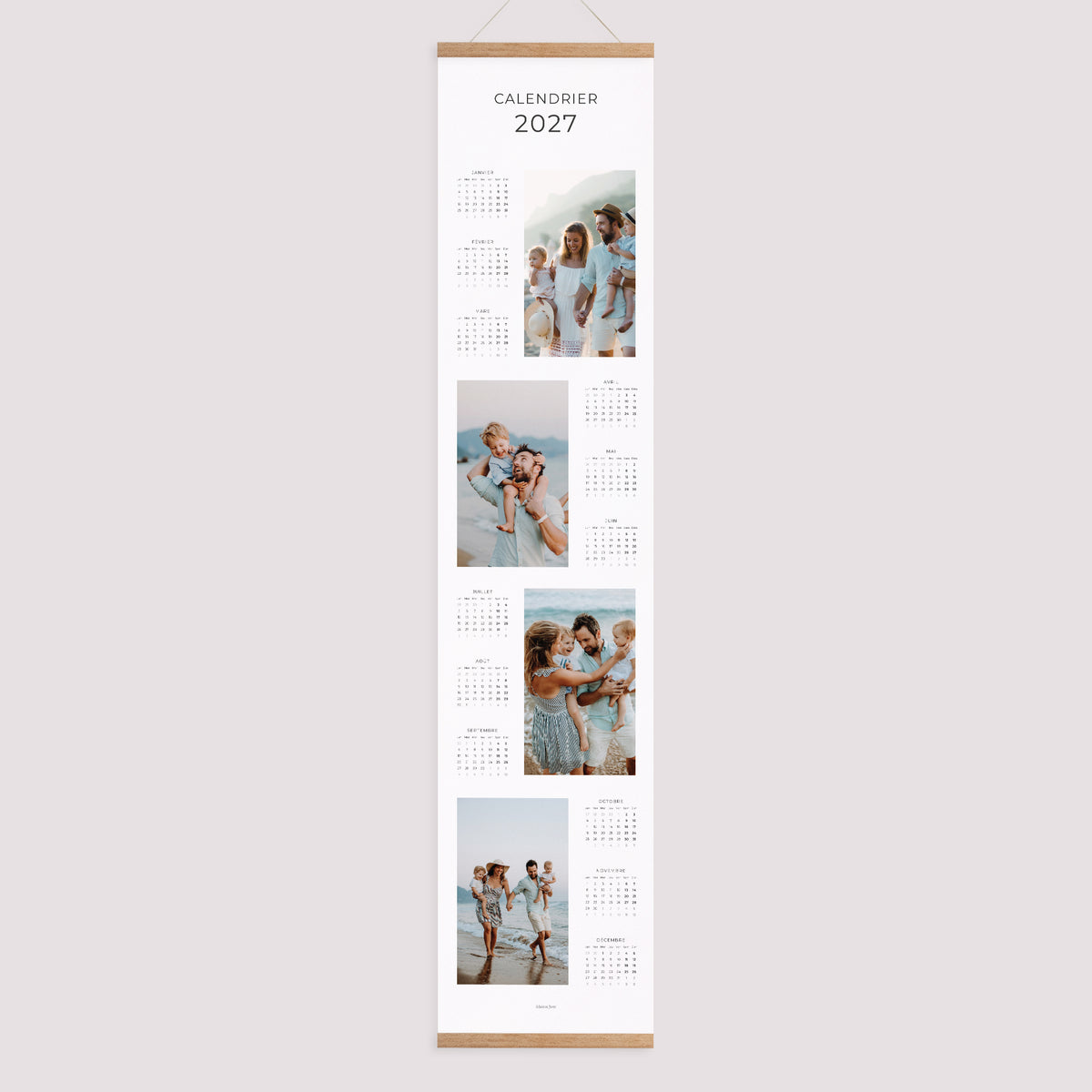 Calendrier Fin d'année Papier Super Année photo N° 1
