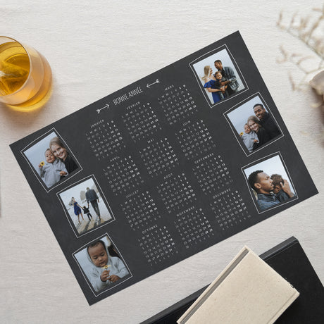 Calendrier Fin d'année Monopage paysage Tableau-photo