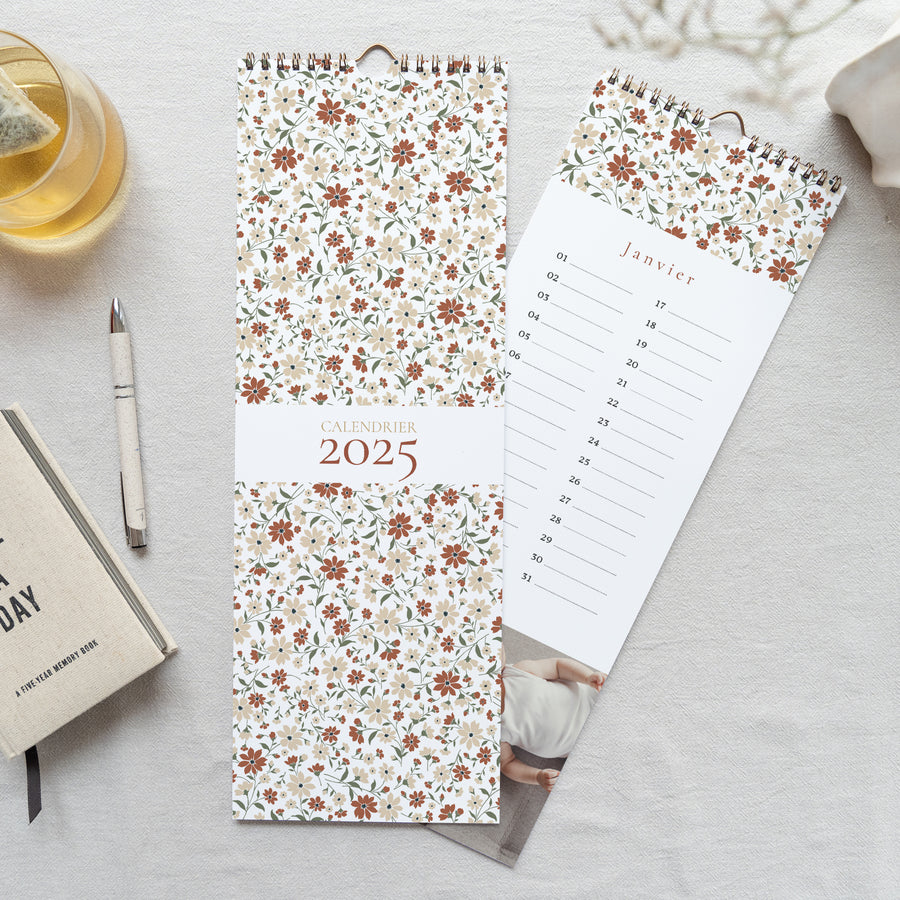 Calendrier Fin d'année Perpétuel Mille Fleurs photo