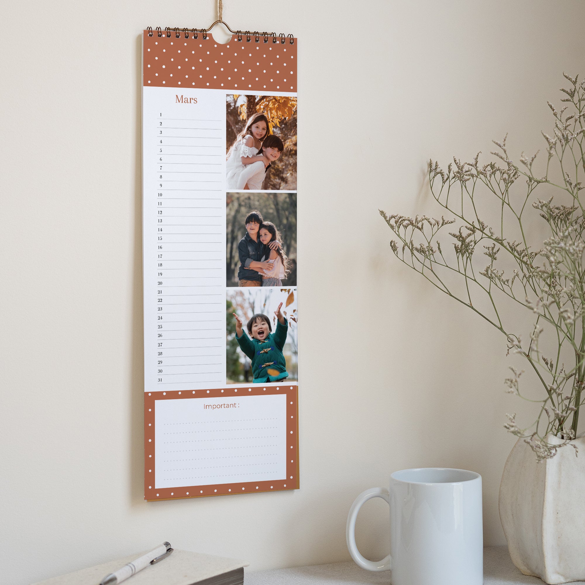 Calendrier Fin d'année Perpétuel Mille pois photo N° 2