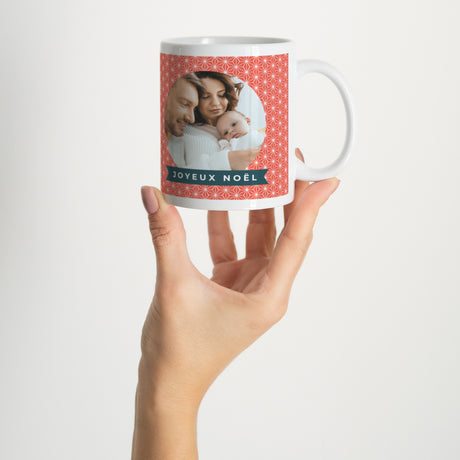 Mug Objets Blanc Rose Noël
