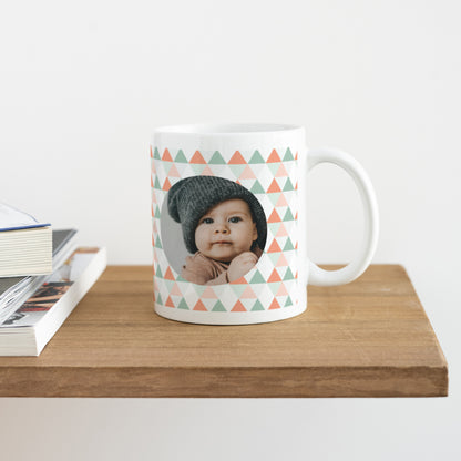 Mug Objets Blanc Triangles pastel photo N° 4