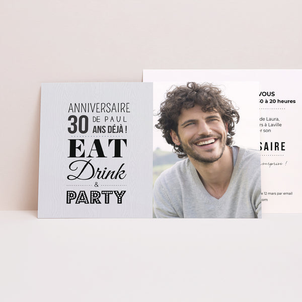 Invitations Anniversaire Adulte Paysage Ca se fête photo