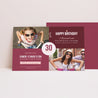 Invitations Anniversaire Adulte Paysage Damier photo photo N° 1