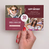 Invitations Anniversaire Adulte Paysage Damier photo photo N° 3