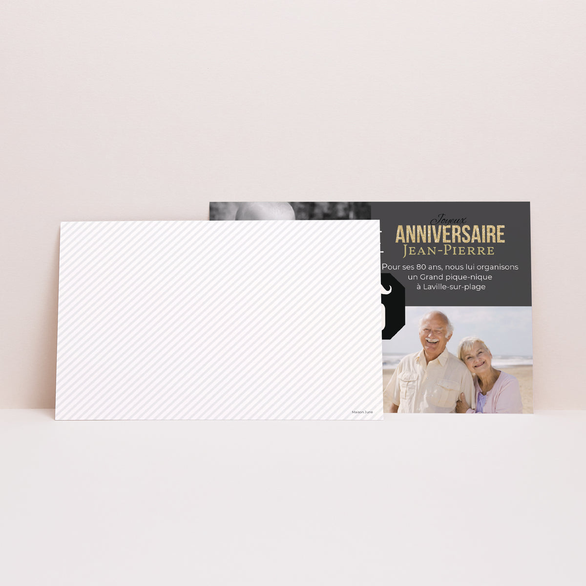 Invitations Anniversaire Adulte Paysage 80è Anniversaire photo N° 2