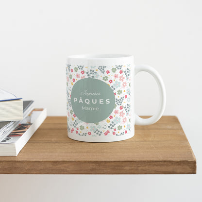 Mug Objets Blanc Pâque fleurie photo N° 4