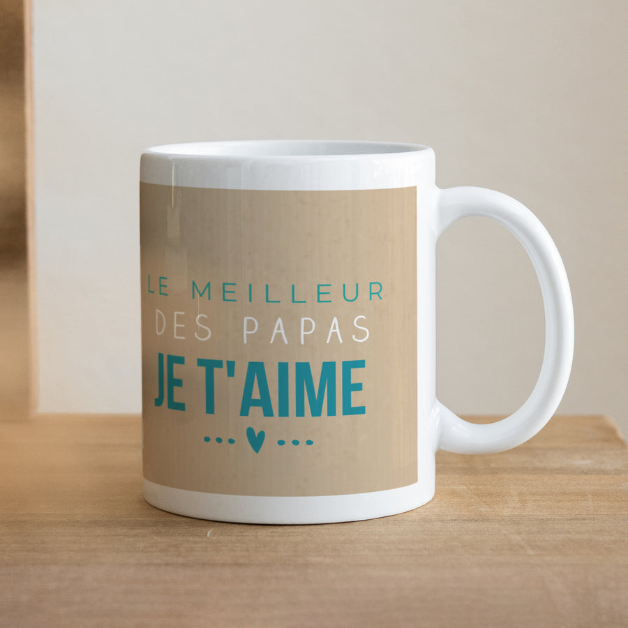 Mug Objets Blanc Le meilleur des papas photo