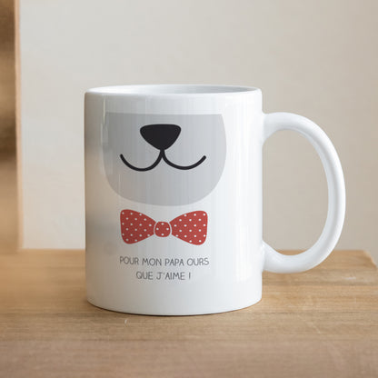 Mug Objets Blanc Papa Ours photo N° 1