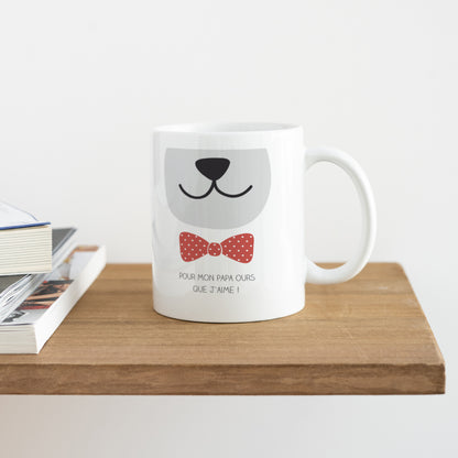 Mug Objets Blanc Papa Ours photo N° 4