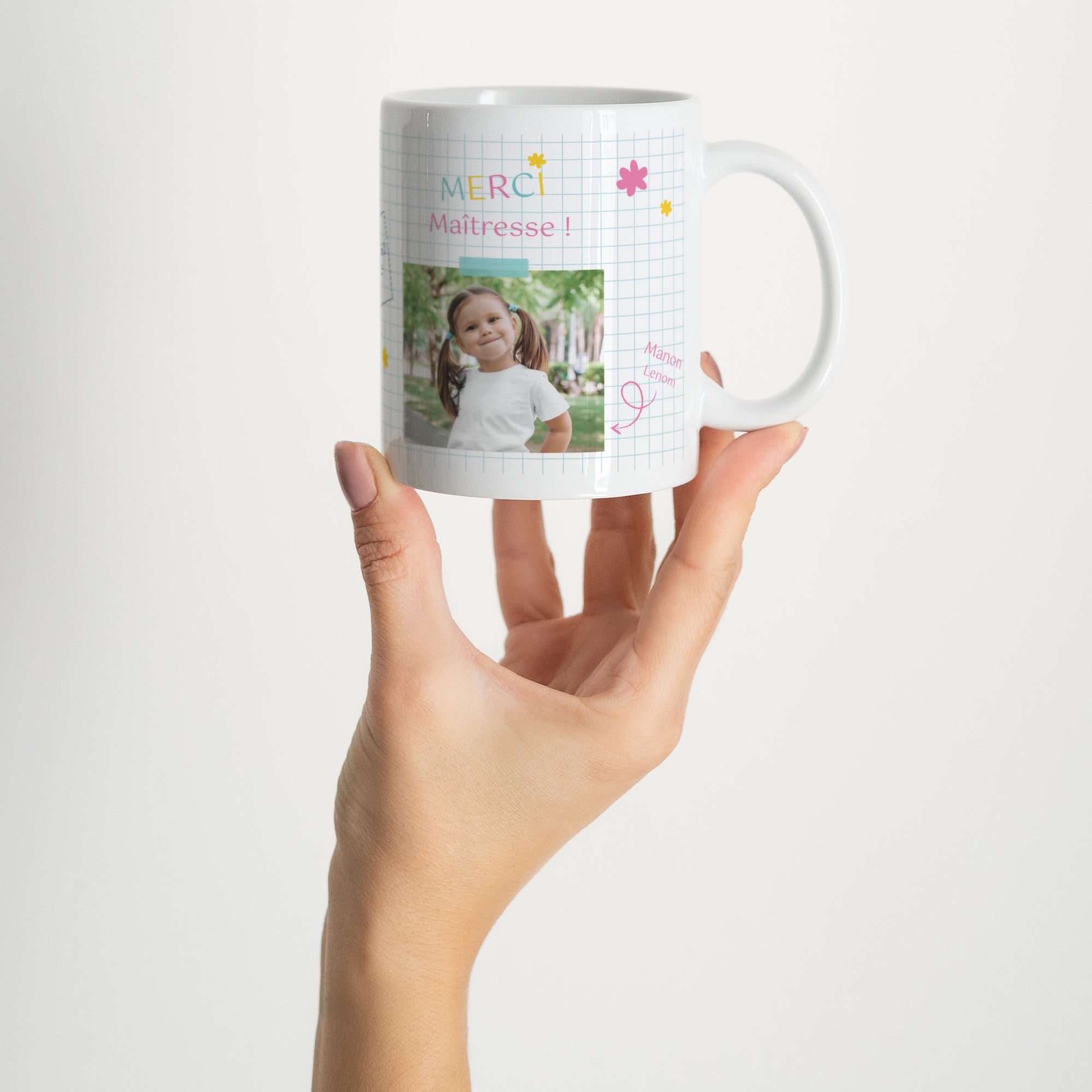 Mug Objets Blanc Merci maitresse photo N° 2