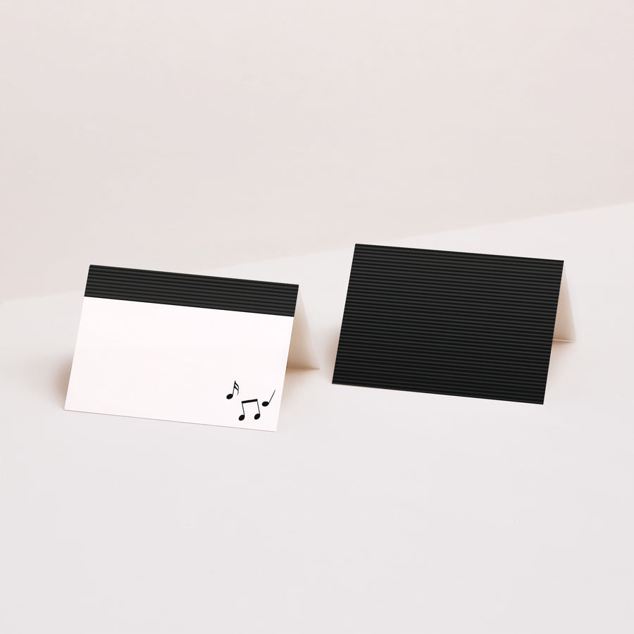 Marque-place Mariage 2 volets Disque Vinyl photo