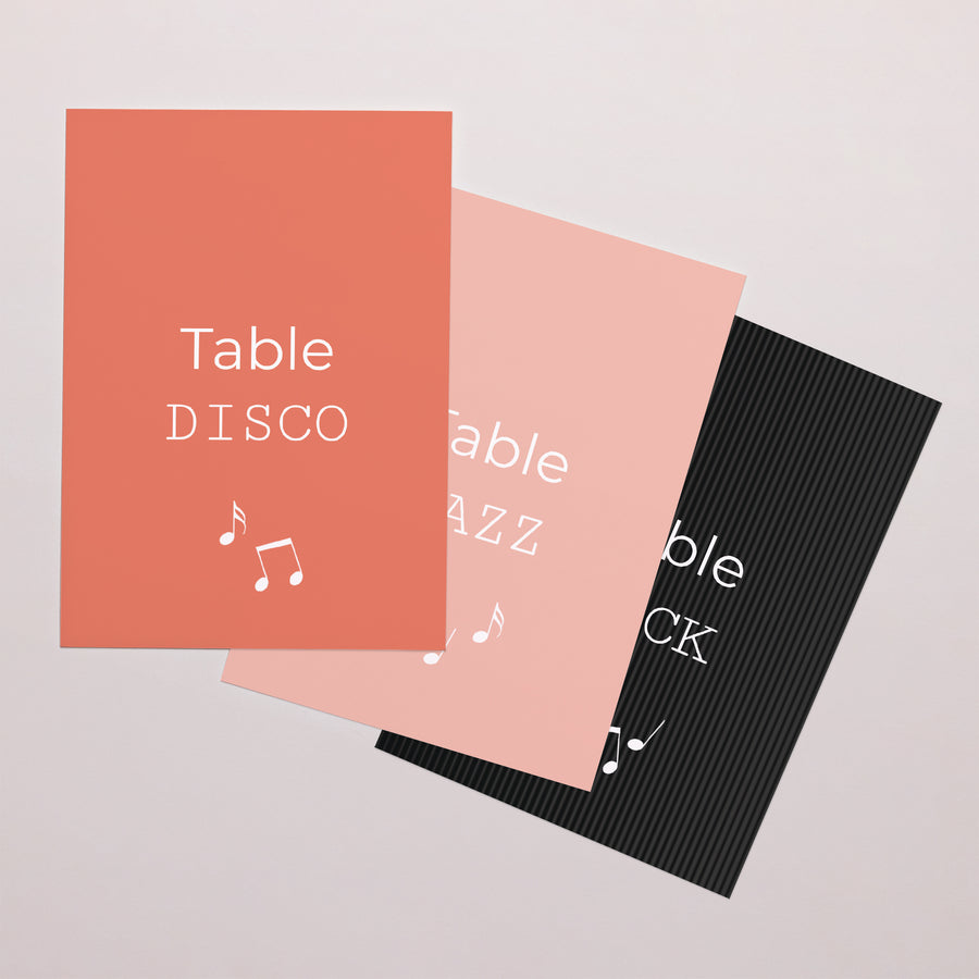 Marque table Mariage Rectangle Disque Vinyl photo