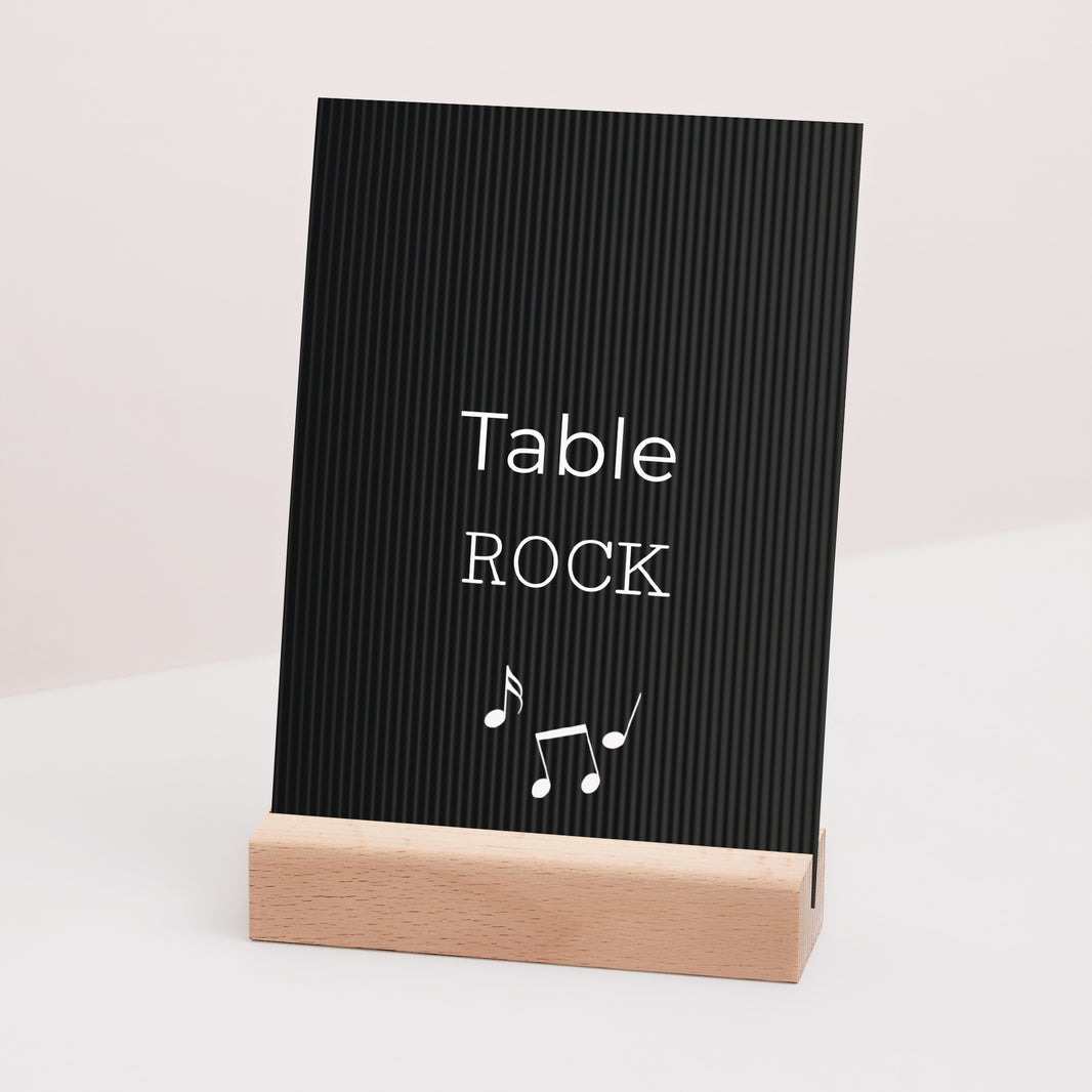 Marque table Mariage Rectangle Disque Vinyl photo N° 3