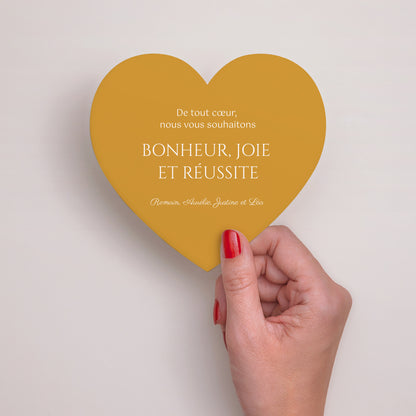 Carte de Noel Fin d'année Cœur Voeux d'amour photo N° 3