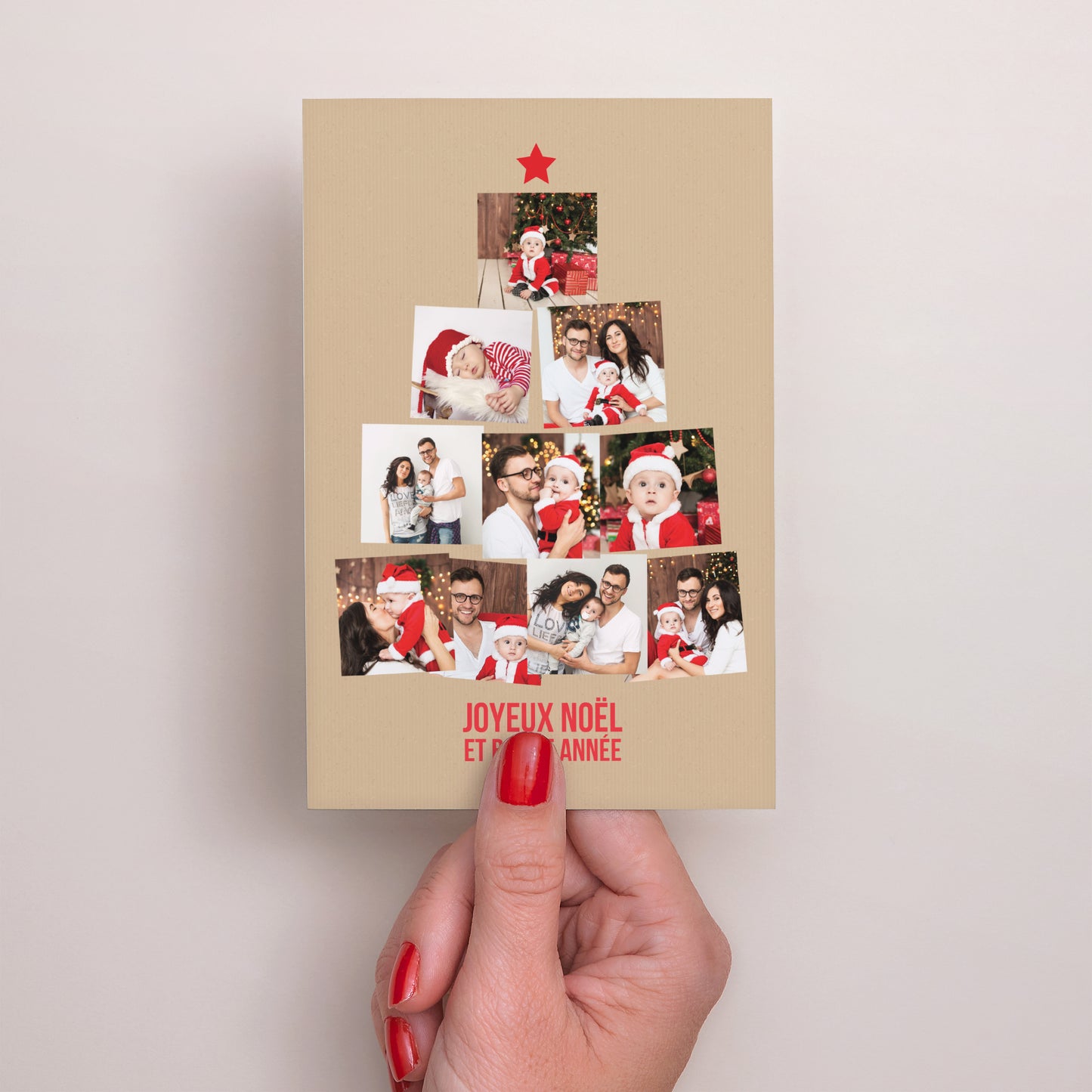 Carte de Noel Fin d'année Portrait Sapin de Photos photo N° 2