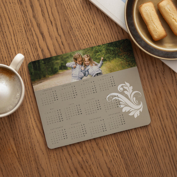Tapis de souris Objets Rectangle Style calendrier photo