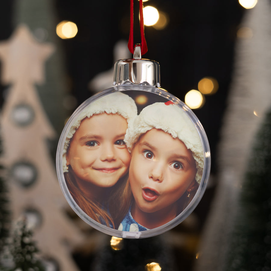 Boule de Noël Fin d'année Ronde Chouette Noël photo