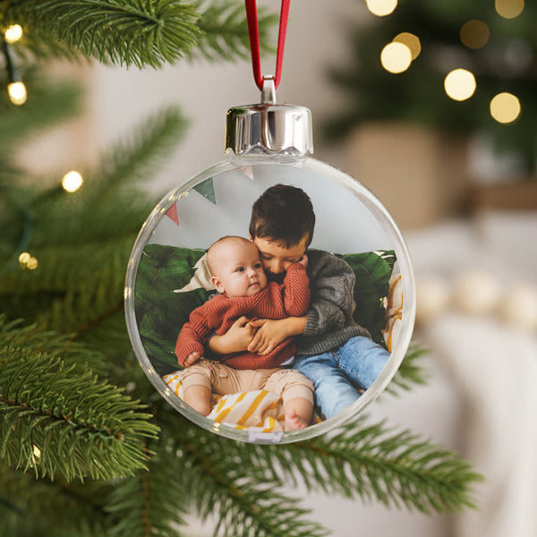 Boule de Noël Fin d'année Ronde Pour mamie et papy photo