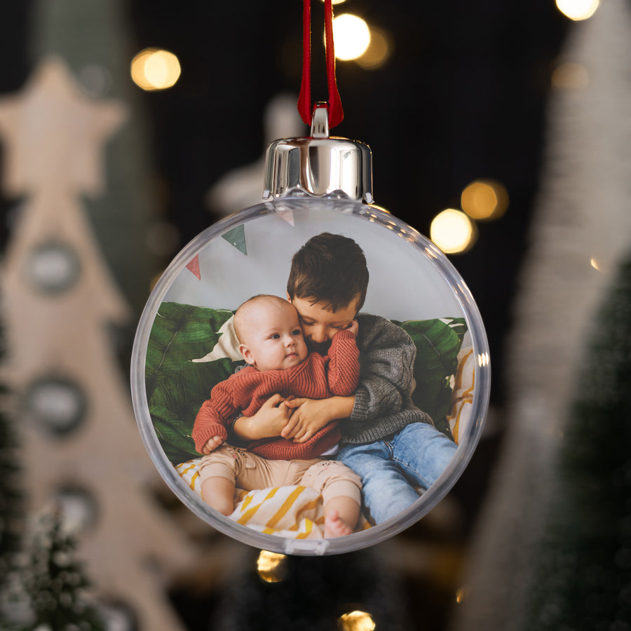 Boule de Noël Fin d'année Ronde Pour mamie et papy photo