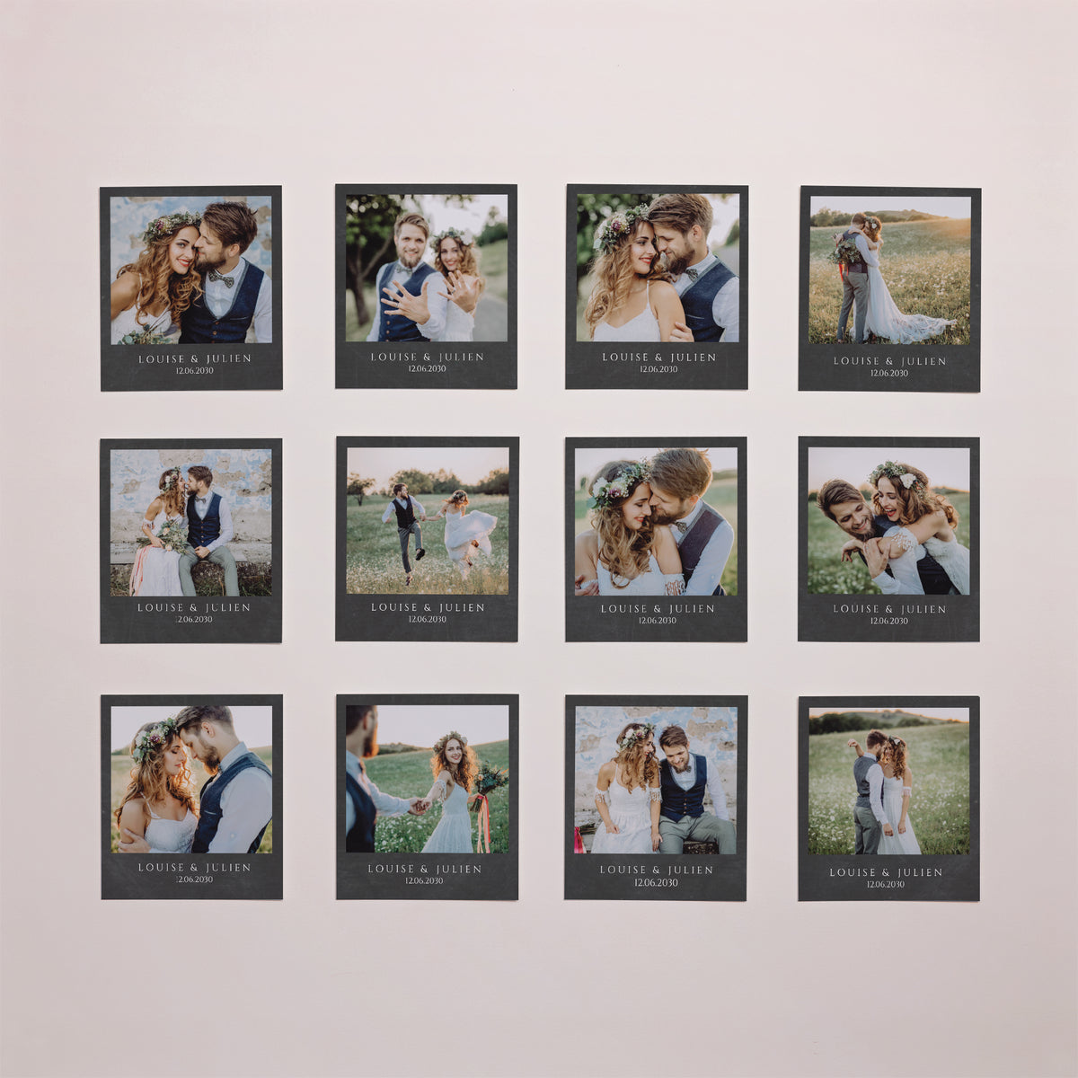 Tirage photo Photos Lot de 12 Mini-tableaux ardoise photo N° 1