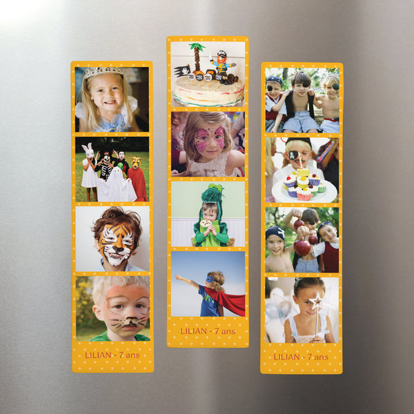 Tirage photo Photos Lot de 3, magnétique Anniversaire enfant photo