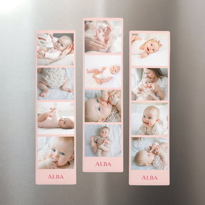 Tirage photo Photos Lot de 3, magnétique Naissance rose photo N° 1