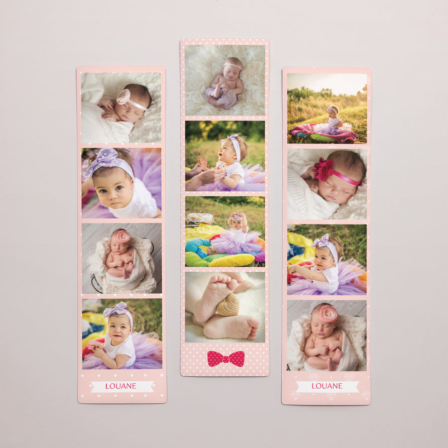 Tirage photo Photos Lot de 3, magnétique Naissance rose photo