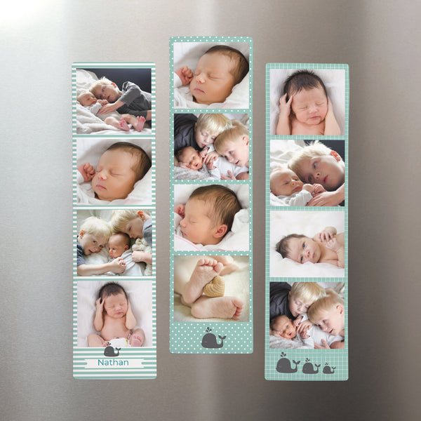 Tirage photo Photos Lot de 3, magnétique Naissance Garçon photo