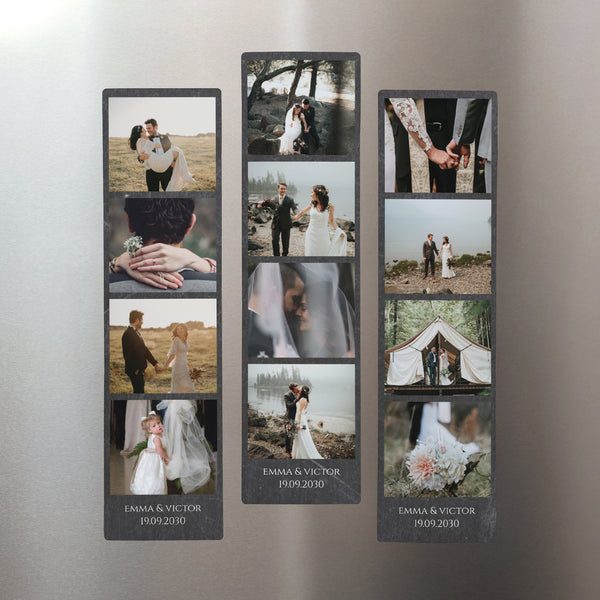 Tirage photo Photos Lot de 3, magnétique Ardoise & mariage photo