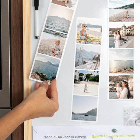 Tirage photo Photos Lot de 3, magnétique Blanc Classic