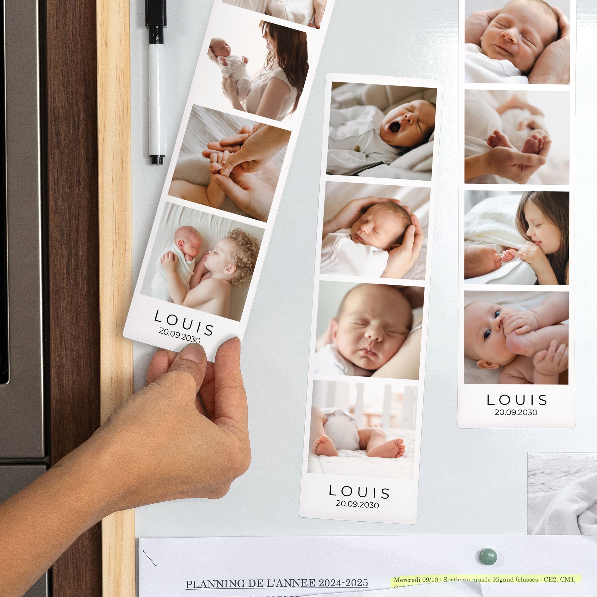 Tirage photo Photos Lot de 3, magnétique Noir Classic photo N° 2