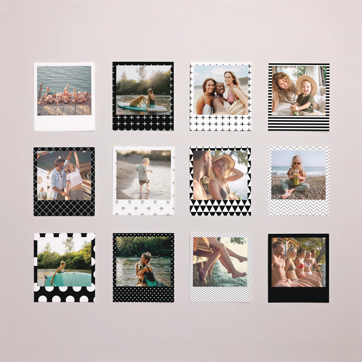 Tirage photo Photos Lot de 12 Motifs N&B photo N° 1