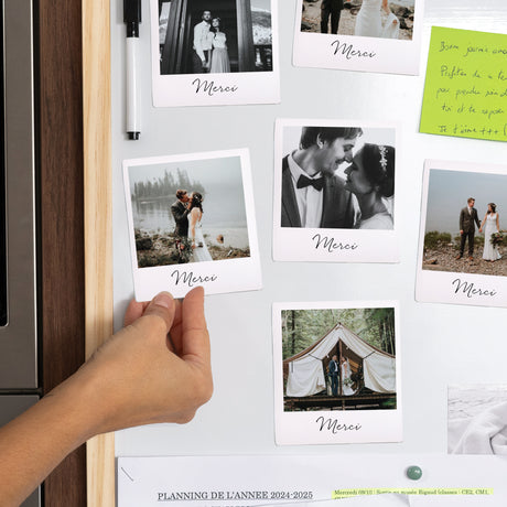 Tirage photo Photos Lot de 12, magnétique Merci Magnet
