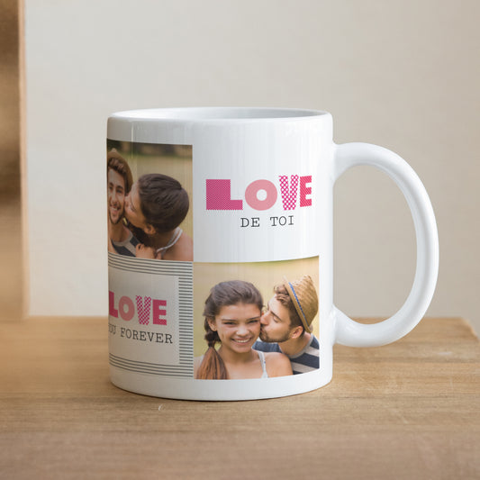 Mug Objets Blanc Love de toi photo