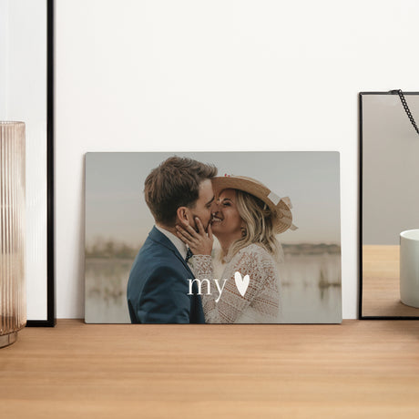Cadre photo Objets Paysage Fresque d'amour