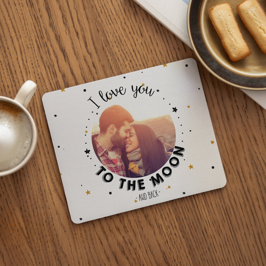 Tapis de souris Objets Rectangle Love to the Moon photo