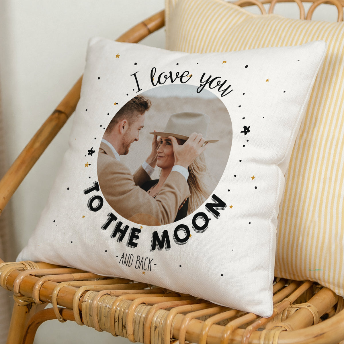 Coussin Objets Beige naturel To the Moon & back photo N° 1