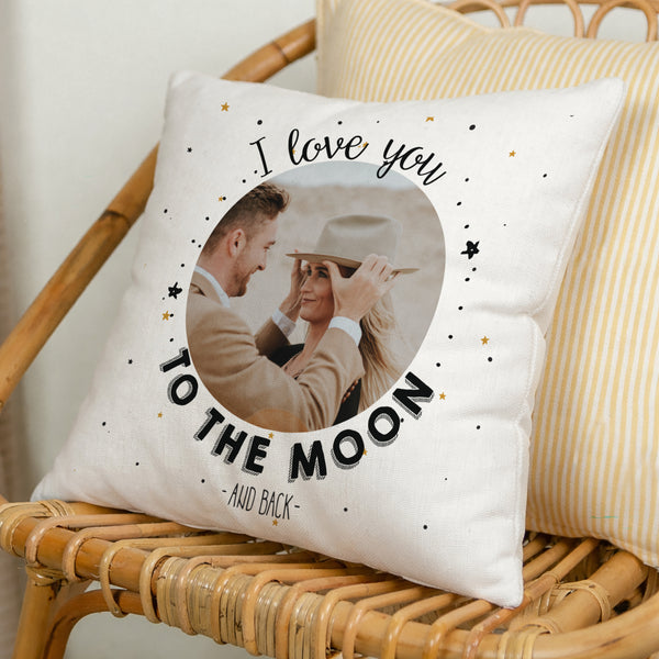 Coussin Objets Beige naturel To the Moon & back photo