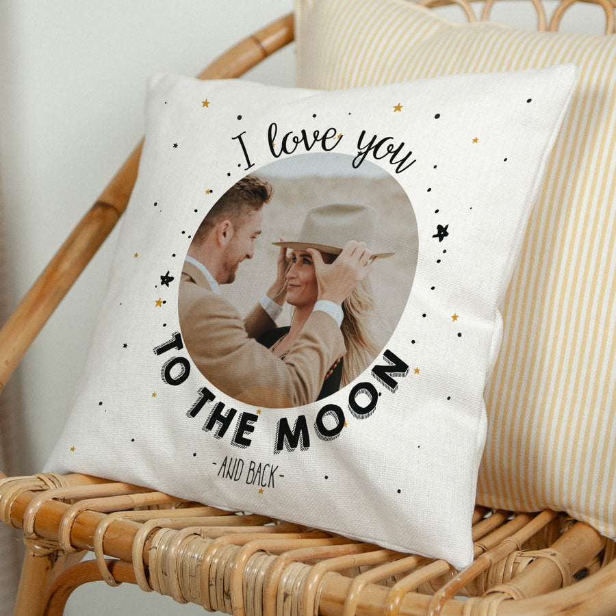 Coussin Objets Beige naturel To the Moon & back photo