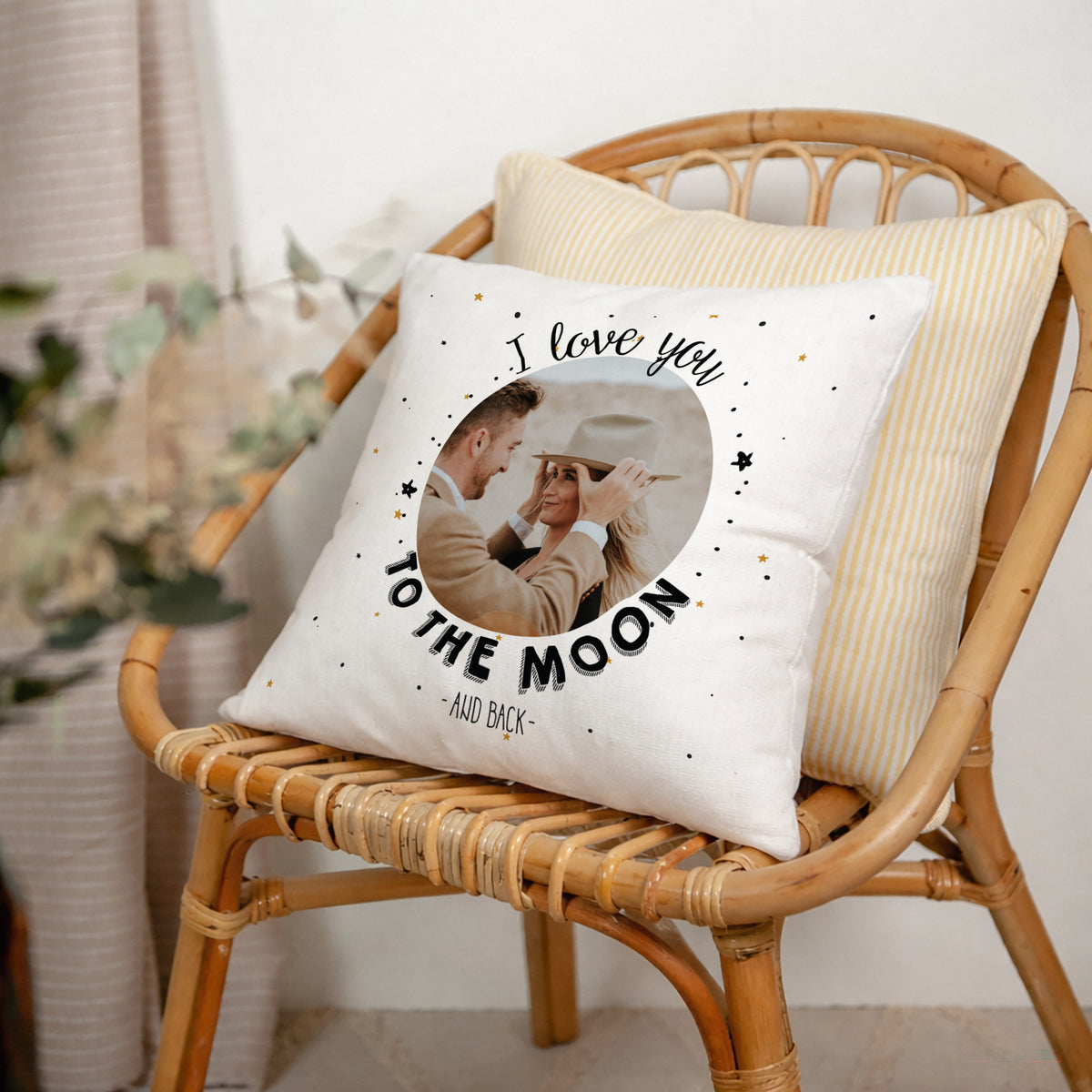 Coussin Objets Beige naturel To the Moon & back photo N° 2