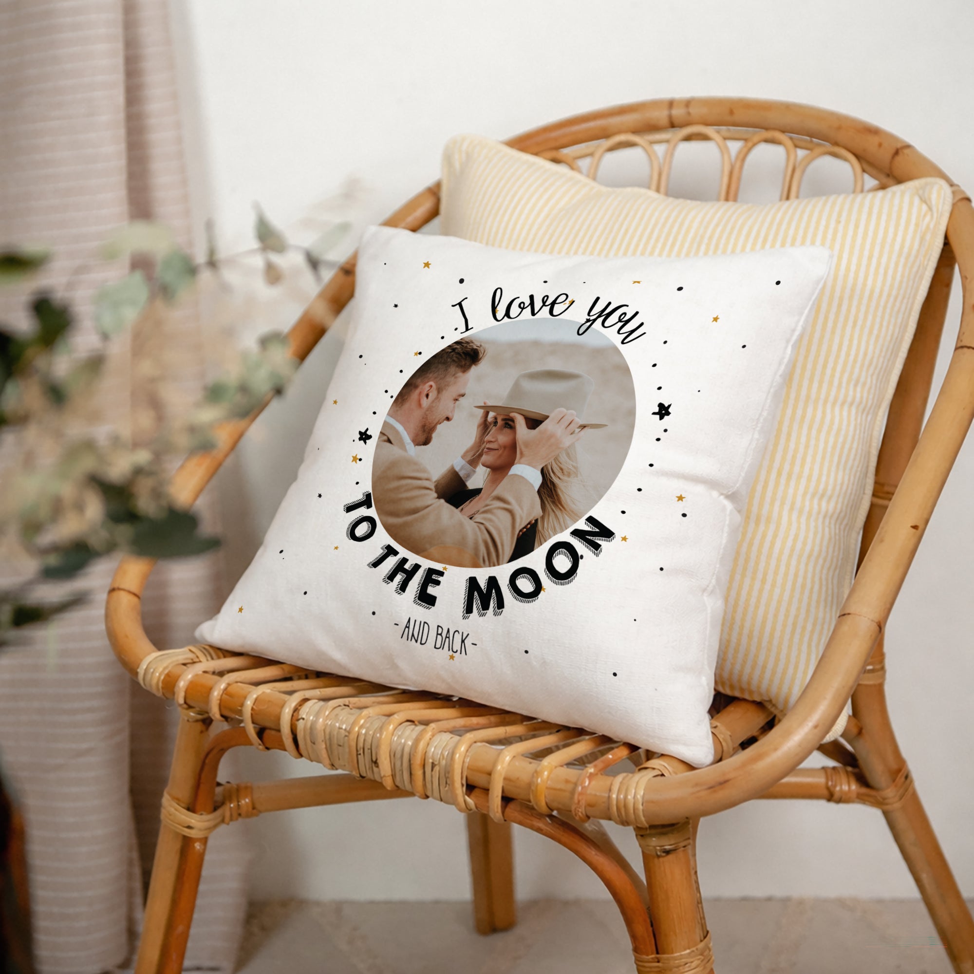 Coussin Objets Beige naturel To the Moon & back photo N° 2