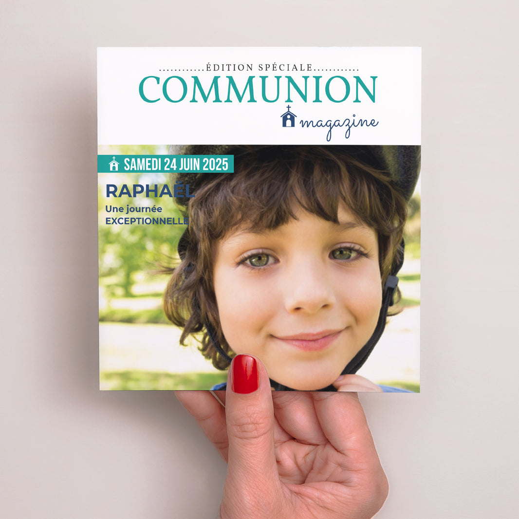 Faire-part Communion Carré Communion Magazine photo N° 2