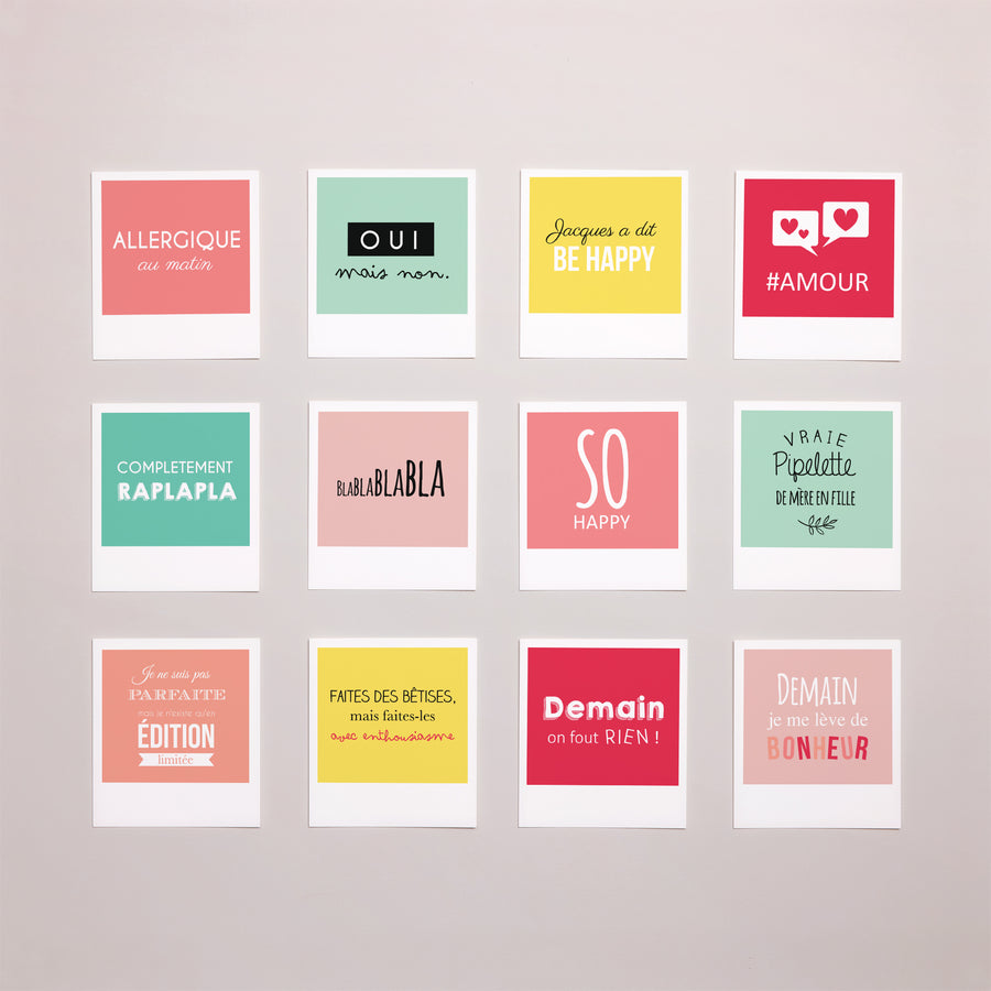 Tirage photo Photos Lot de 12 Couleurs & Humeurs photo