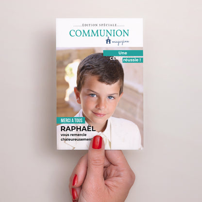 Remerciements Communion Portrait Magazine Communion, merci photo N° 2