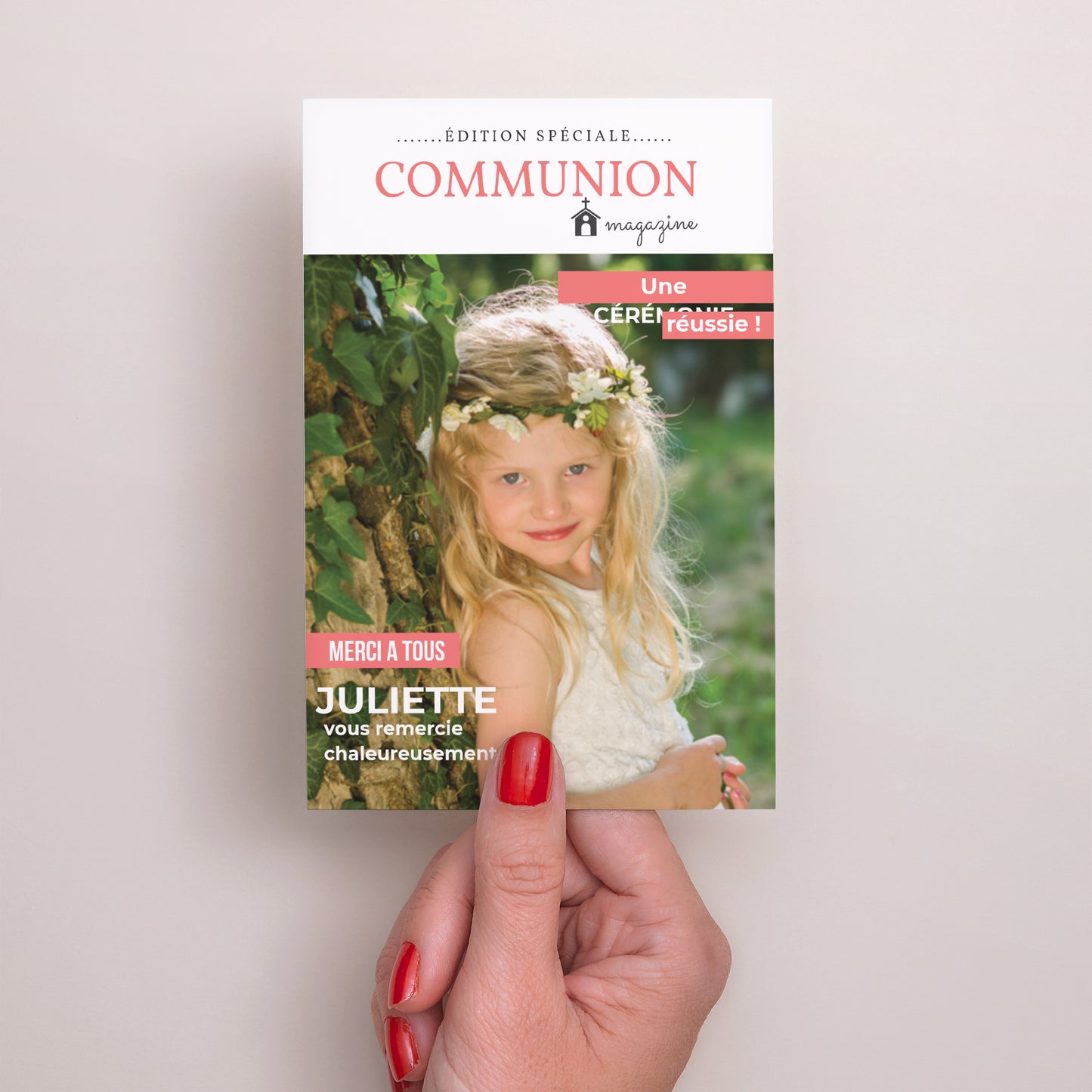 Remerciements Communion Portrait Magazine gratitude photo N° 2