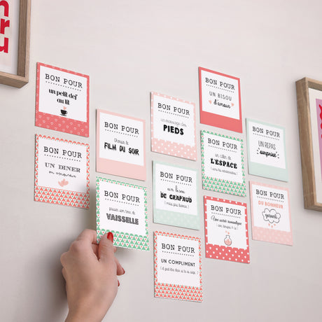 Tirage photo Photos Lot de 12 Phrases d'amour