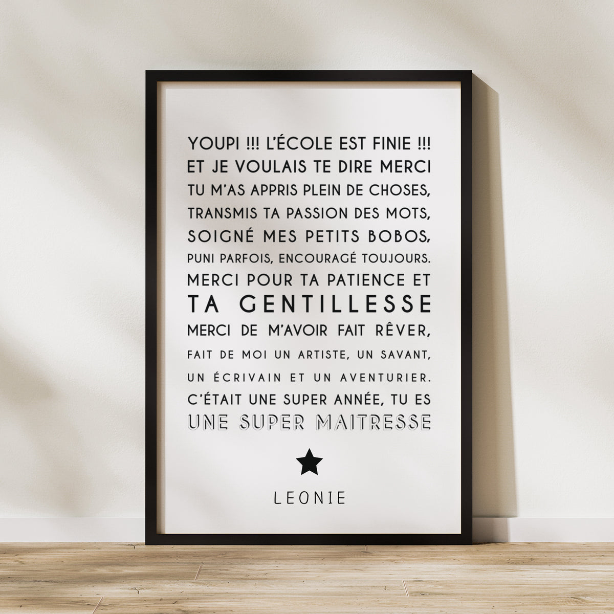 Affiche Photos Portrait 60 x 90 cm Souvenir Instit photo N° 1