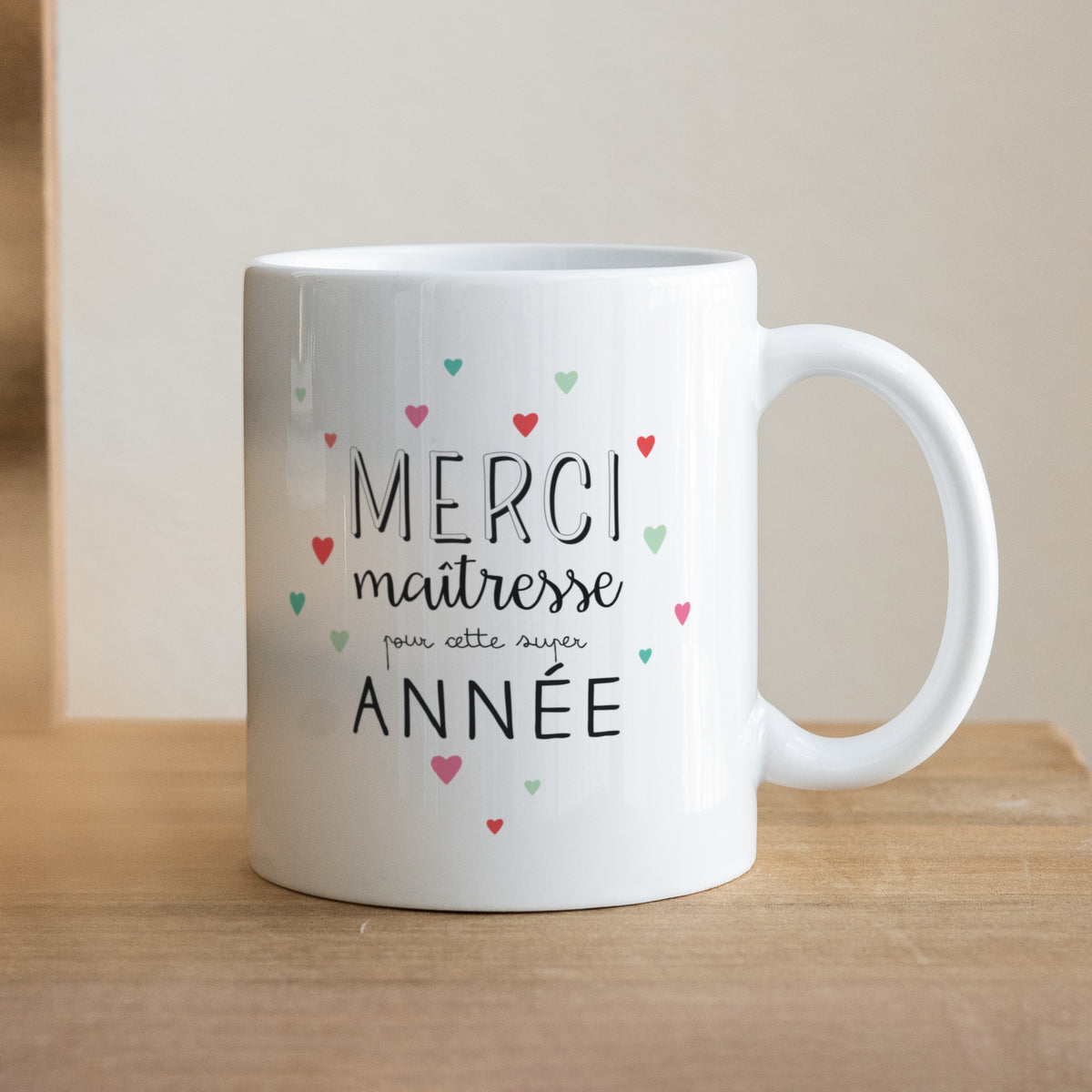 Mug Objets Blanc Merci maitresse II photo N° 1