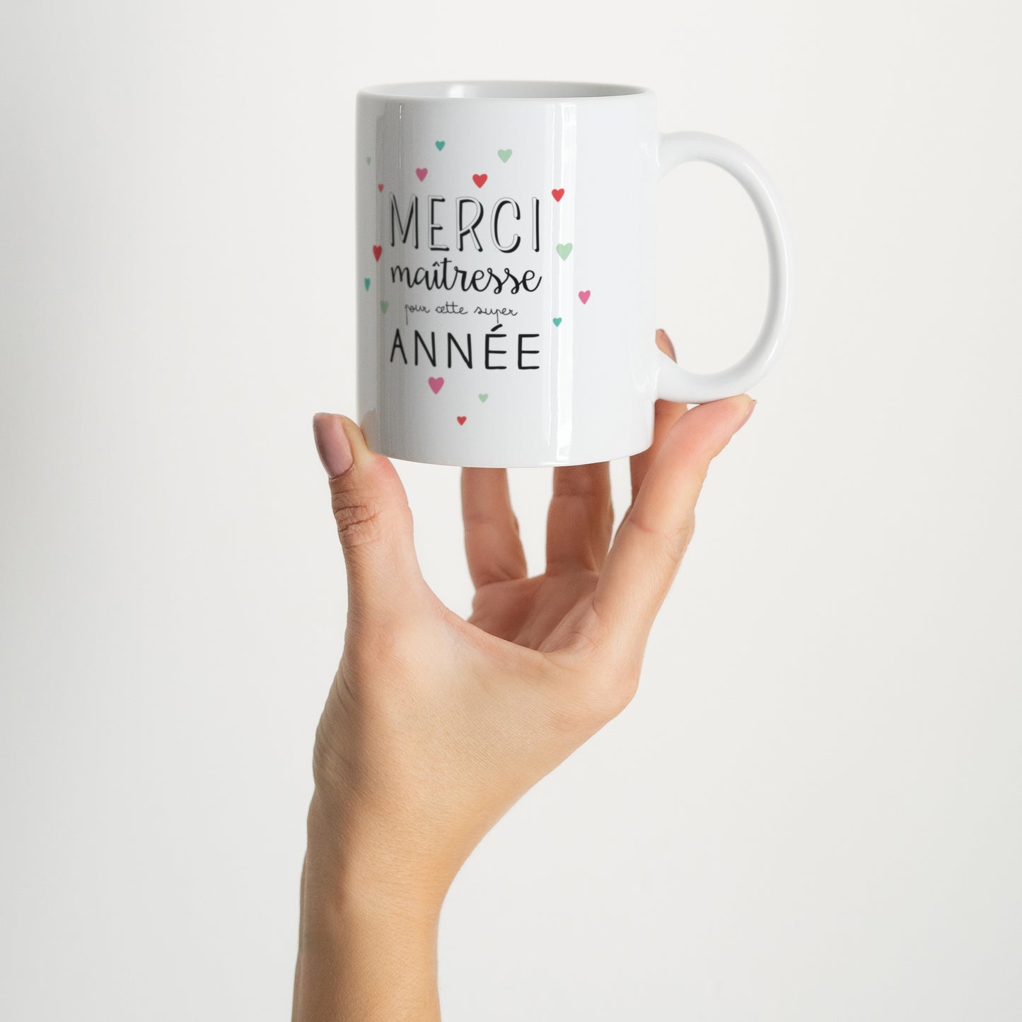 Mug Objets Blanc Merci maitresse photo N° 2